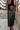 Gemma Black Faux Leather Midi Skirt- front view