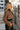 
Eliana Brown Faux Fur Cardigan- side view