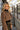 Eliana Brown Faux Fur Cardigan- close up side view