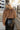 Eliana Brown Faux Fur Cardigan- close up back view