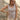 Stevie Taupe & Cream Button-Up Vest- front top view