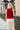 Lilliana Deep Red Button-Up Knit Tank- close up back view