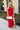 Nyla Gold Chain Halter & Red Satin Dress- full body view