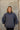 Hadley Charcoal Grey Mineral Wash Sweatshirt- front view