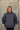 Hadley Charcoal Grey Mineral Wash Sweatshirt- front view
