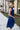 Selena Navy Blue Halter Midi Dress- side view