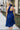Selena Navy Blue Halter Midi Dress- full back view