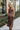 Naomi Brown Satin Belted Maxi Dress- back view