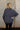Hadley Charcoal Grey Mineral Wash Sweatshirt- back view