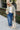 Alanna Light Olive Ribbed Puffer Jacket- full body view