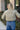 Alanna Light Olive Ribbed Puffer Jacket- back view