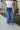 Kancan: Gia Dark Denim 90s Wide Leg Jeans- top front view
