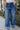 Kancan: Gia Dark Denim 90s Wide Leg Jeans- close up front view