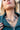 Lena Brown Multi & Gold Heart Scarf Necklace- front view