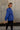 Hadley Royal Blue Mineral Wash Sweatshirt- frontal side view