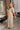 Alara Brown & Cream Stripe Midi Dress- frontal side view