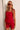 Layla Crimson Red Tie Straps Tank- front view