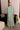 Alara Hunter Green & Cream Stripe Midi Dress- full back view