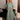 Alara Hunter Green & Cream Stripe Midi Dress- full body front view