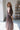 Siena Dark Brown & Gold Zip-Up Midi Dress- full side view
