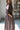 Siena Dark Brown & Gold Zip-Up Midi Dress- close up side view