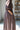 Siena Dark Brown & Gold Zip-Up Midi Dress- side view
