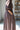 Siena Dark Brown & Gold Zip-Up Midi Dress- side view