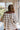 Cleo Brown Multi Plaid Barn Jacket - back view