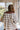 Cleo Brown Multi Plaid Barn Jacket - back view