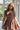 Zara Brown Flare Mini Dress- front top view