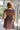 Zara Brown Flare Mini Dress- back view