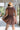 Zara Brown Flare Mini Dress- back view