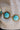 Lori Turquoise & Gold Chain Belt - close up front view