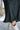 Bristol Dark Green Satin Midi Skirt- close up detail view