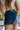 Celine Dark Denim & Gold Buttons Mini Skirt- close up back view