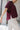 Kiara Deep Burgundy Short Sleeve Top - frontal side view