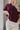 Kiara Deep Burgundy Short Sleeve Top - frontal top view
