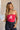 Leah Alabama "A" Crimson & White Tube Top- front top view