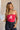 Leah Alabama "A" Crimson & White Tube Top- front top view