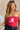 Leah Alabama "A" Crimson & White Tube Top- close up top view