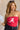 Leah Alabama "A" Crimson & White Tube Top- close up top view