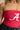 Leah Alabama "A" Crimson & White Tube Top- top side view