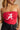 Leah Alabama "A" Crimson & White Tube Top- top view