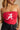 Leah Alabama "A" Crimson & White Tube Top- top view