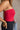 Leah Alabama "A" Crimson & White Tube Top- side view