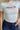 Alabama Crimson Tide University Heather Grey Top- close up front view
