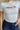 Alabama Crimson Tide University Heather Grey Top- close up front view