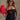 Leah Georgia Bulldogs 1785 Black & Red Tube Top- top view