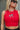 Georgia Bulldogs Red Cropped Graphic Tank- close up front view