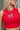Georgia Bulldogs Red Cropped Graphic Tank- front top view